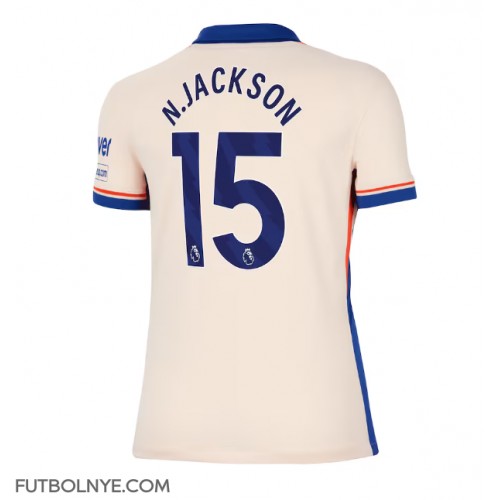 Camiseta Chelsea Nicolas Jackson #15 Visitante Equipación para mujer 2024-25 manga corta